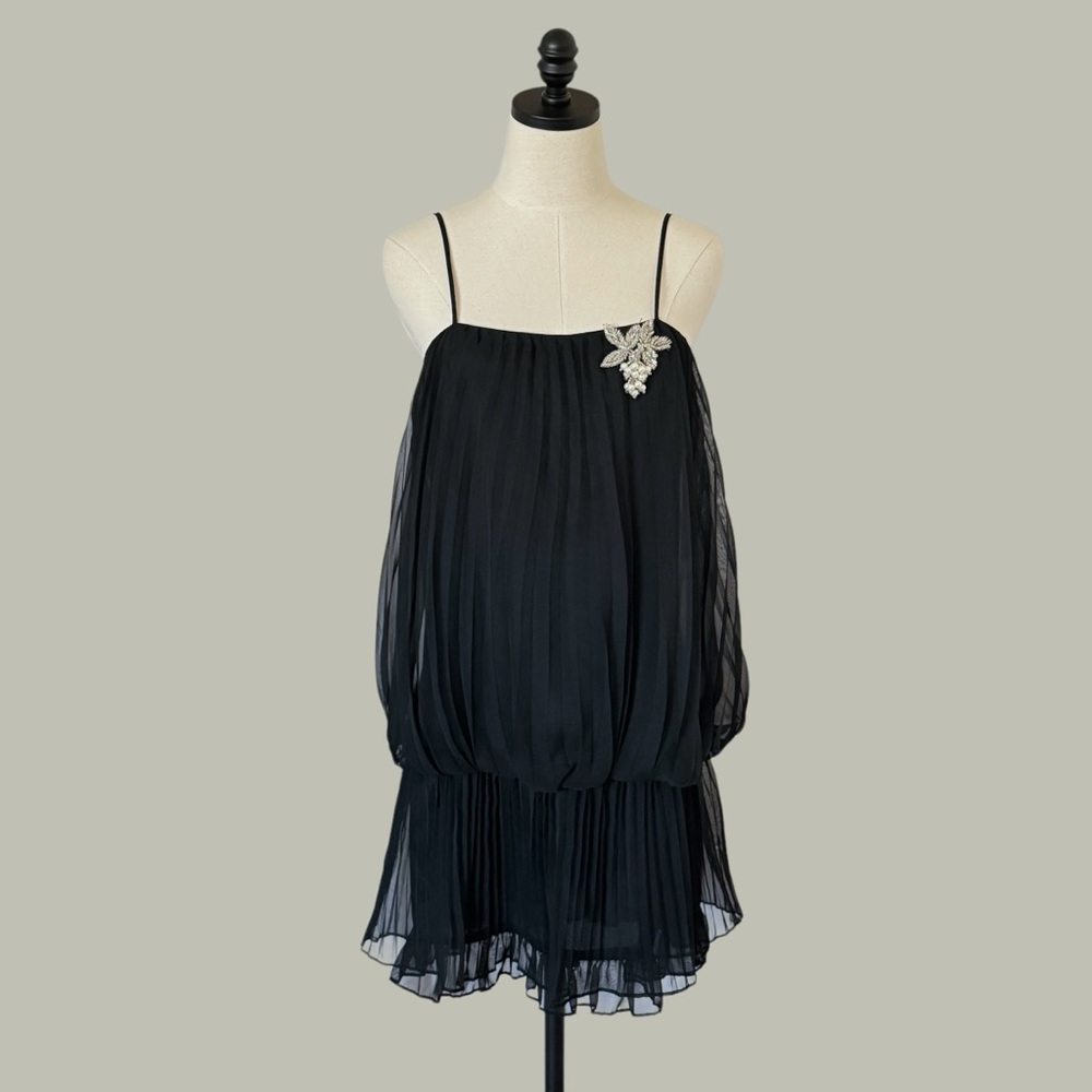 vintage 70s pleated bubble dress New Leaf by Samir size S/XS - Picture 2 of 16